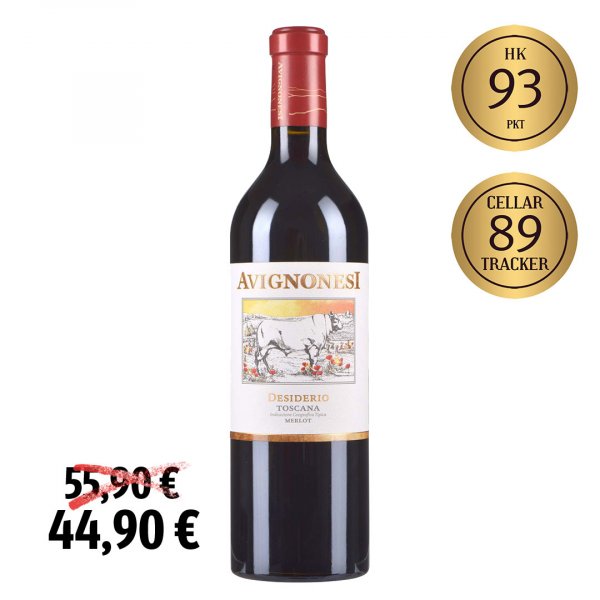 Avignonesi Desiderio Merlot Cortona IGT 2010 (Aktion)
