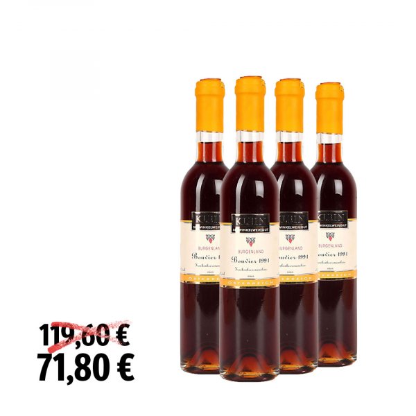 4 x Seewinkelweingut Klein Bouvier 1991 *Demi* (Aktion)