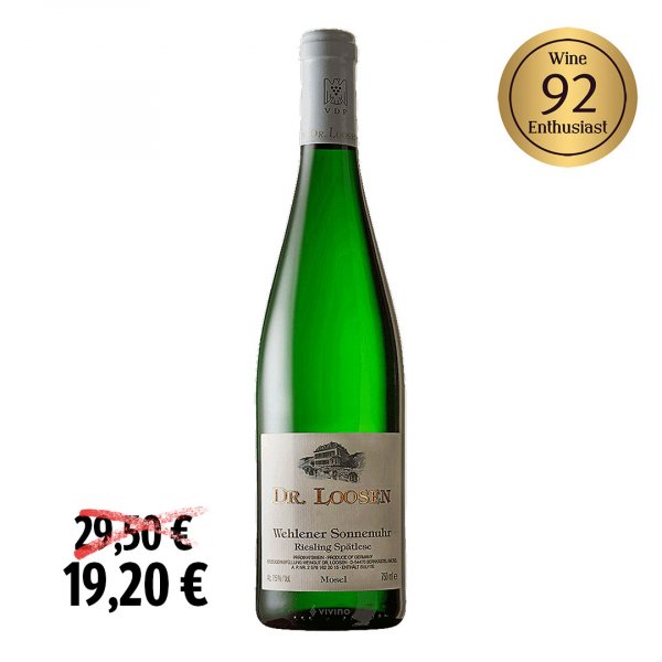 Dr. Loosen Wehlener Sonnenuhr Riesling Spätlese 2015 (Aktion)
