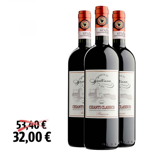3 x Pieve di Spaltenna Chianti Classico Riserva DOCG 2006 (Aktion)